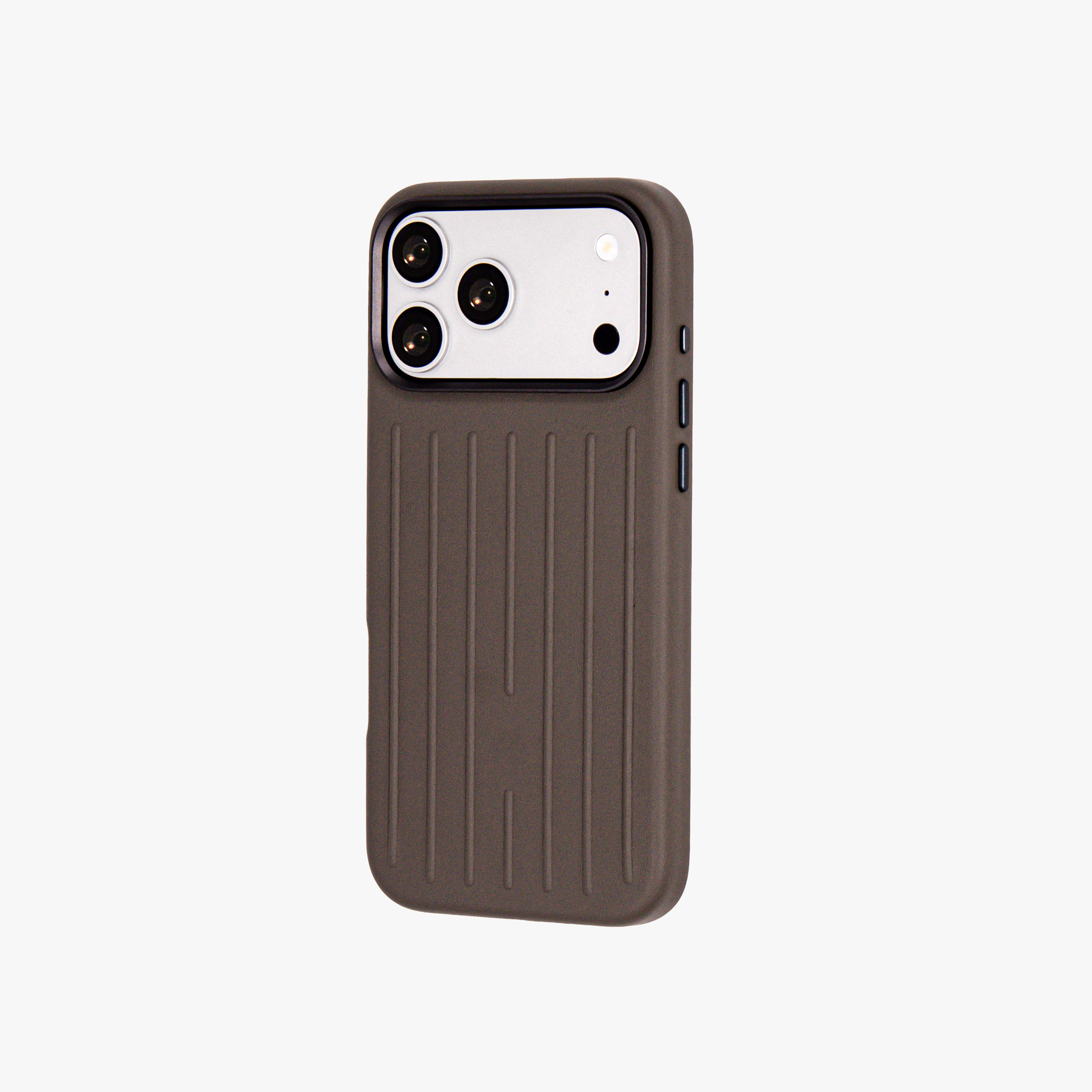 Ridge  – Grey Premium Modern Leather-texture MagSafe Case Cover for iPhone 17 Pro Max