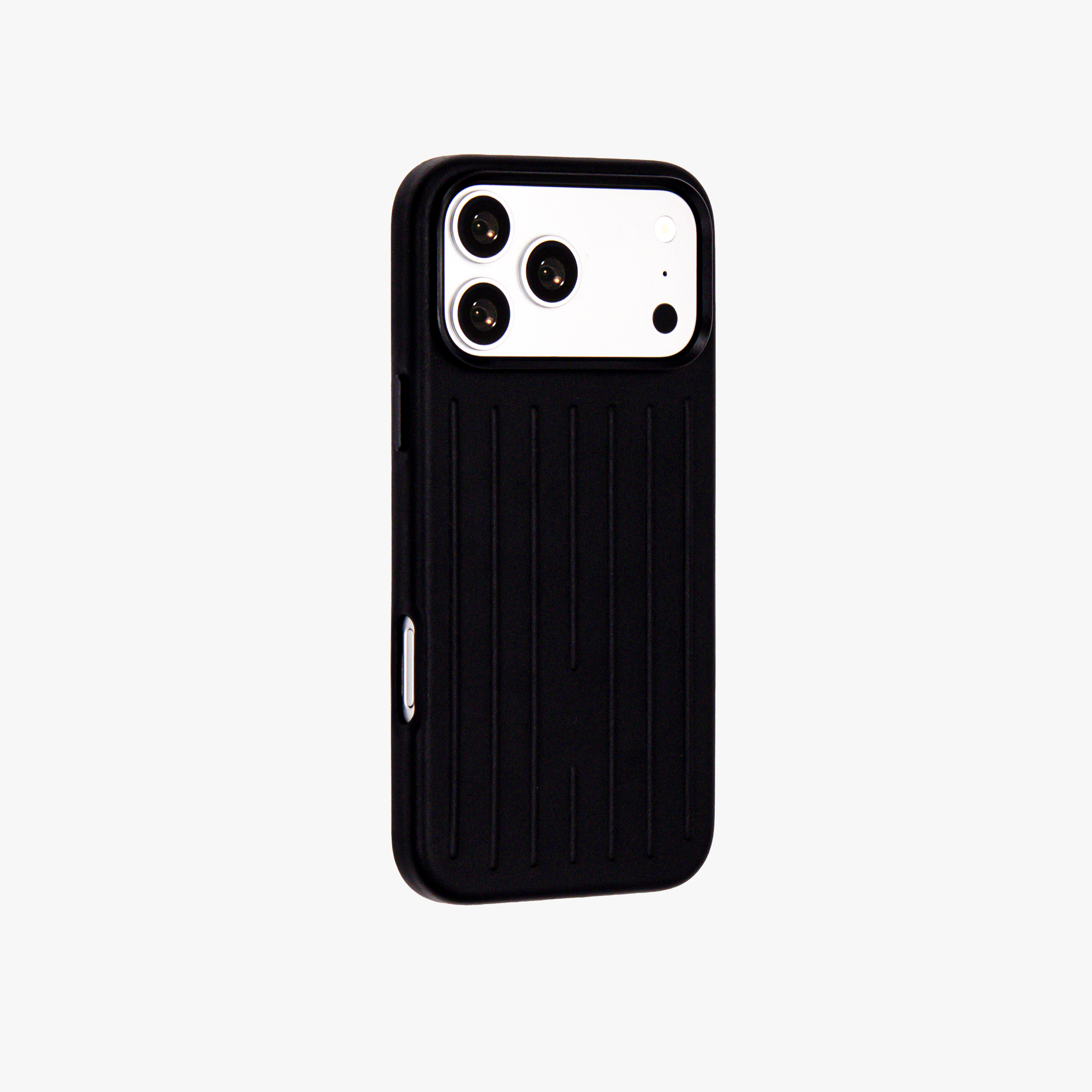 Ridge  – Black Premium Modern Leather-texture MagSafe Case Cover for iPhone 17 Pro Max