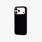 Ridge  – Black Premium Modern Leather-texture MagSafe Case Cover for iPhone 17 Pro Max