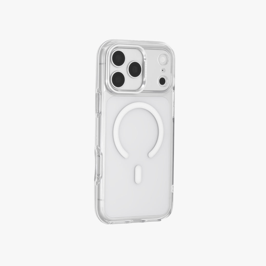 Ironclad – Transparent Silver MagSafe Case Cover for iPhone 17 Pro Max