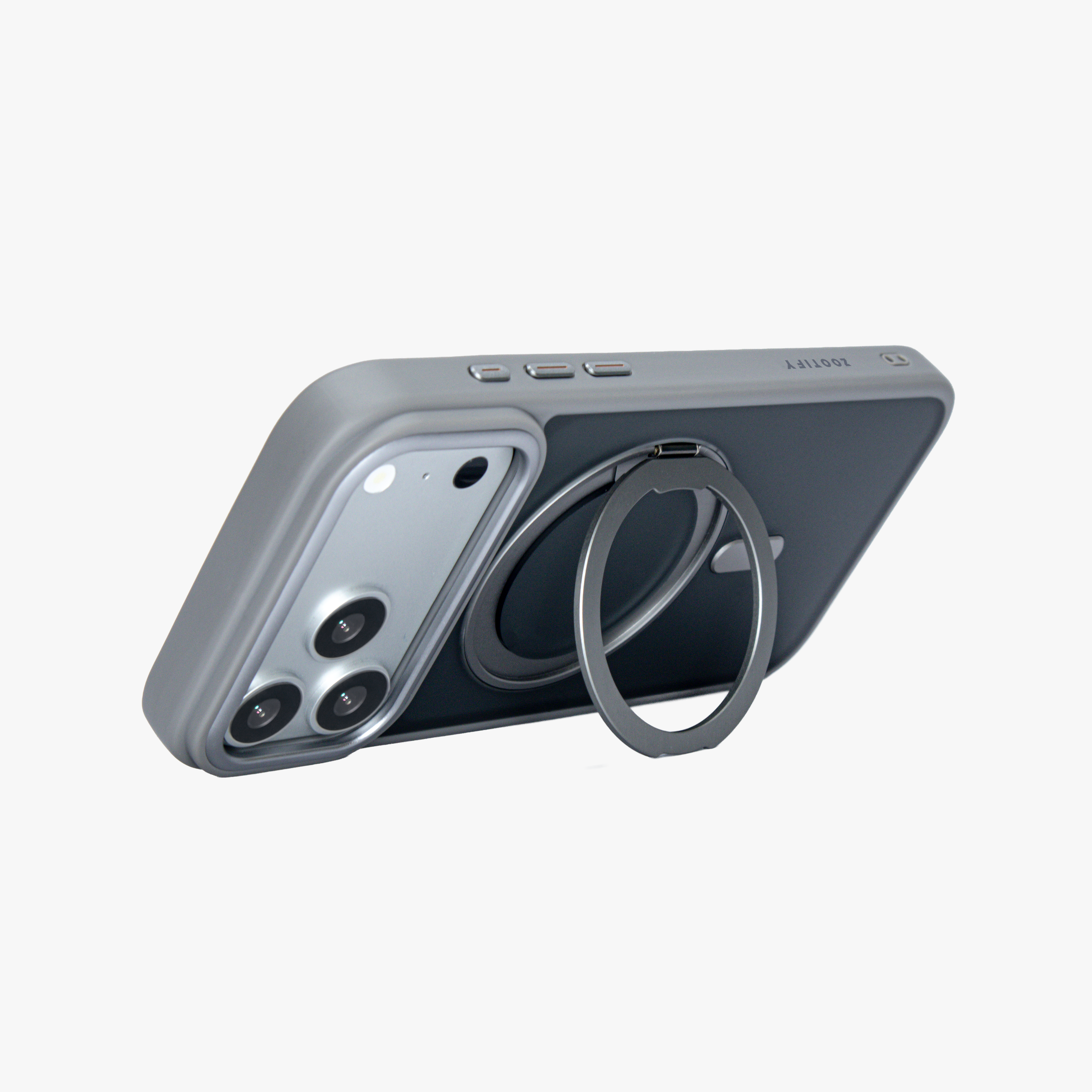 Orbit Grip – Grey O-Stand MagSafe case cover for iPhone 17 Pro Max
