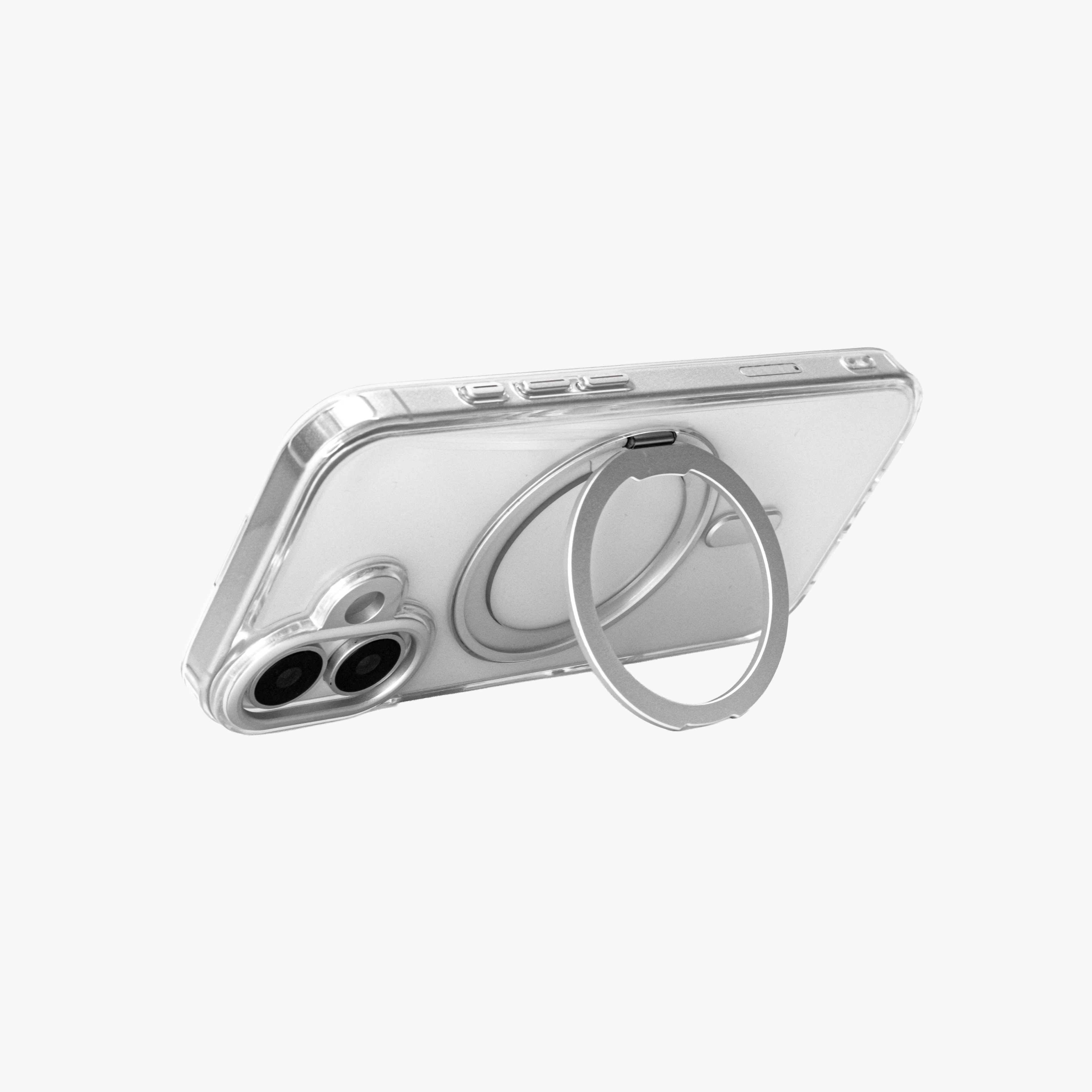 Orbit Grip – Clear transparent O-Stand MagSafe case cover for iPhone 17