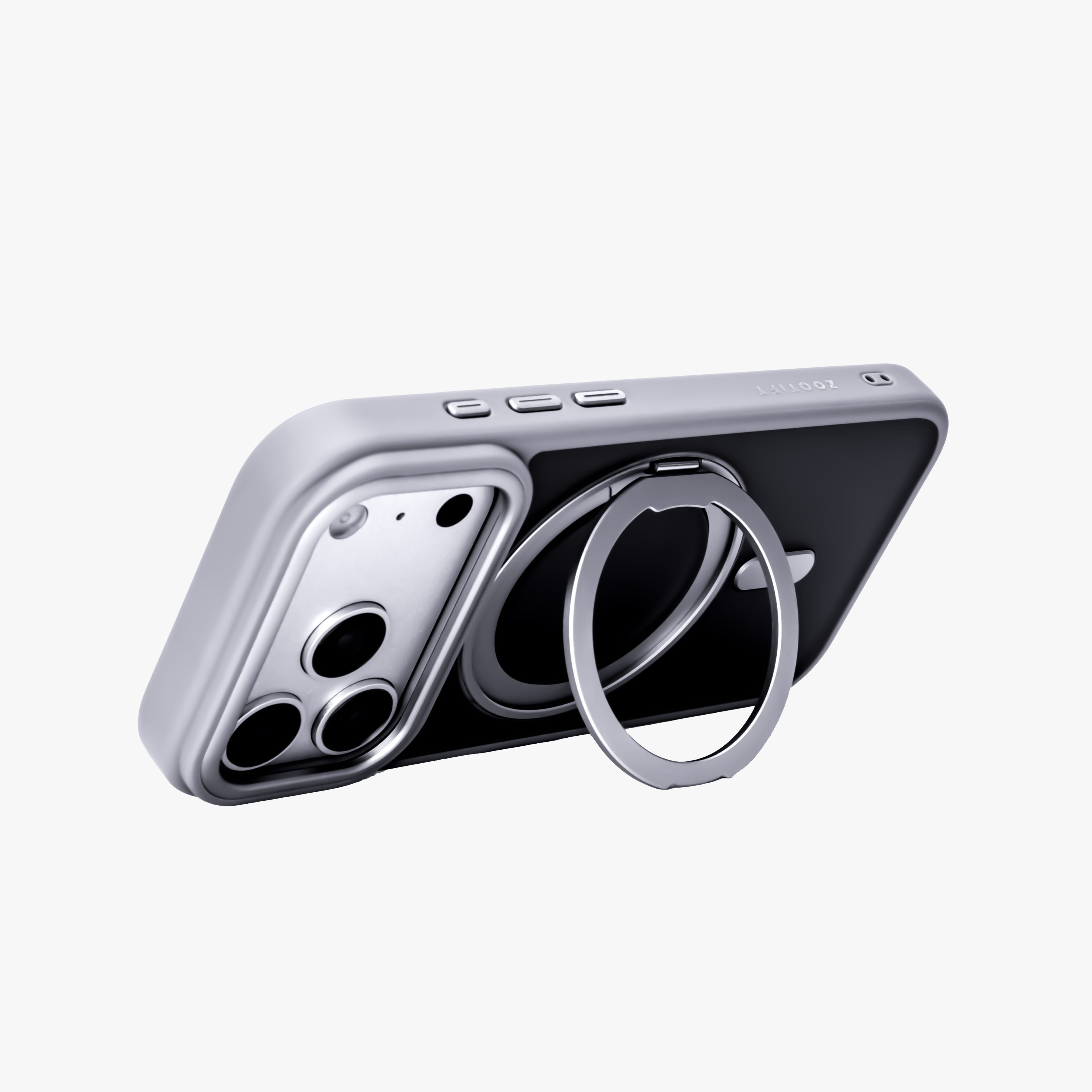 Orbit Grip – Grey O-Stand MagSafe case cover for iPhone 17 pro