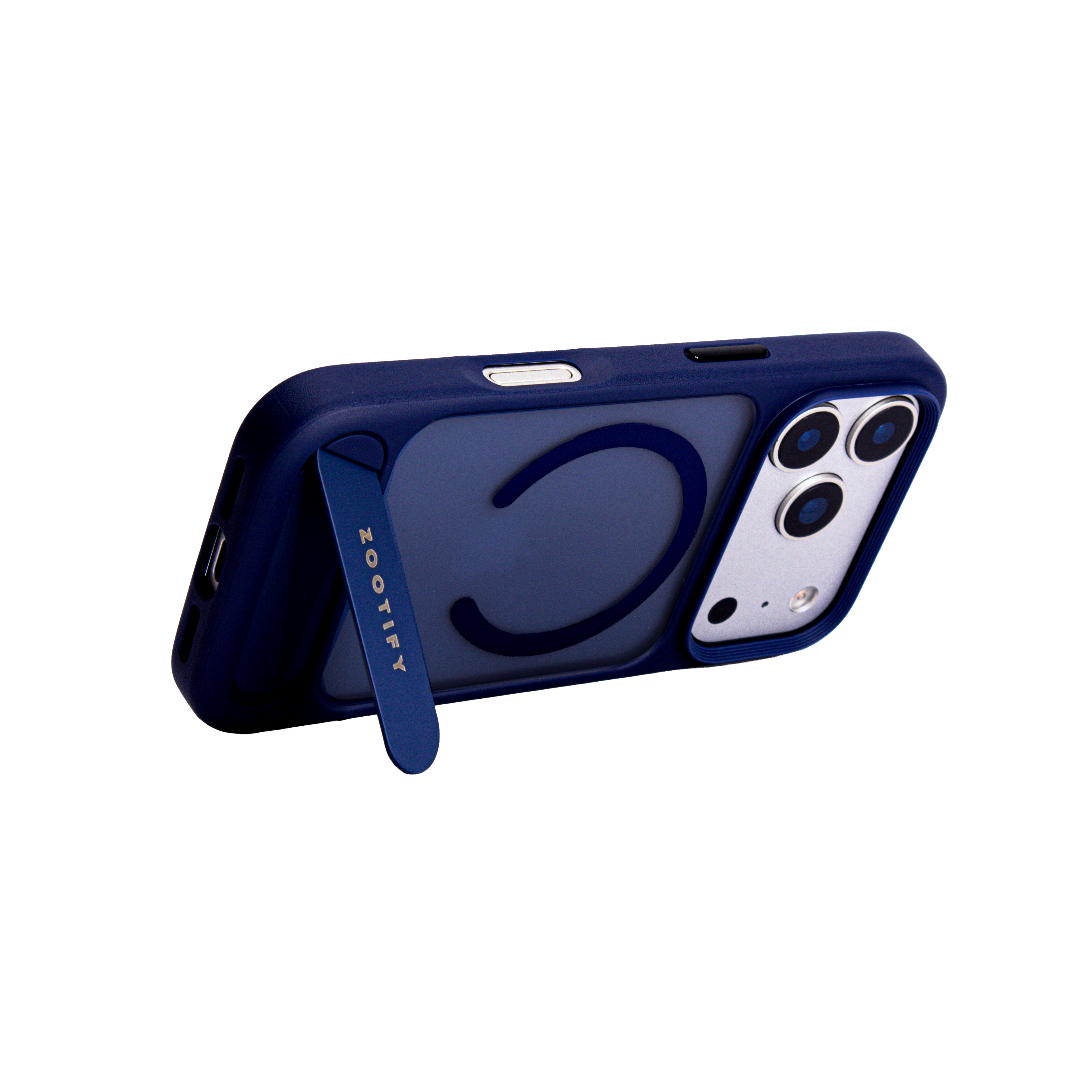 Frostand – Blue Frosted MagSafe Case Cover with Kickstand for iPhone 17 pro