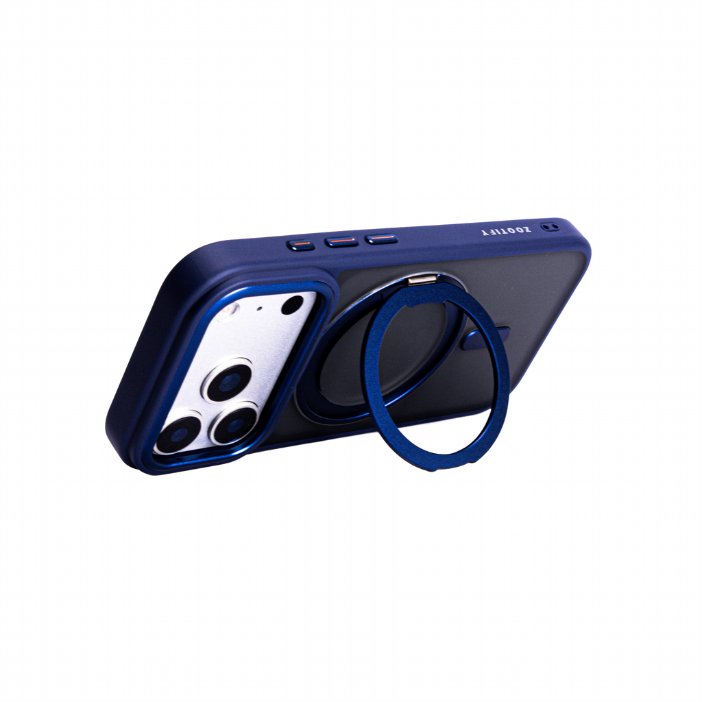 Orbit Grip – Blue O-Stand MagSafe case cover for iPhone 17 pro