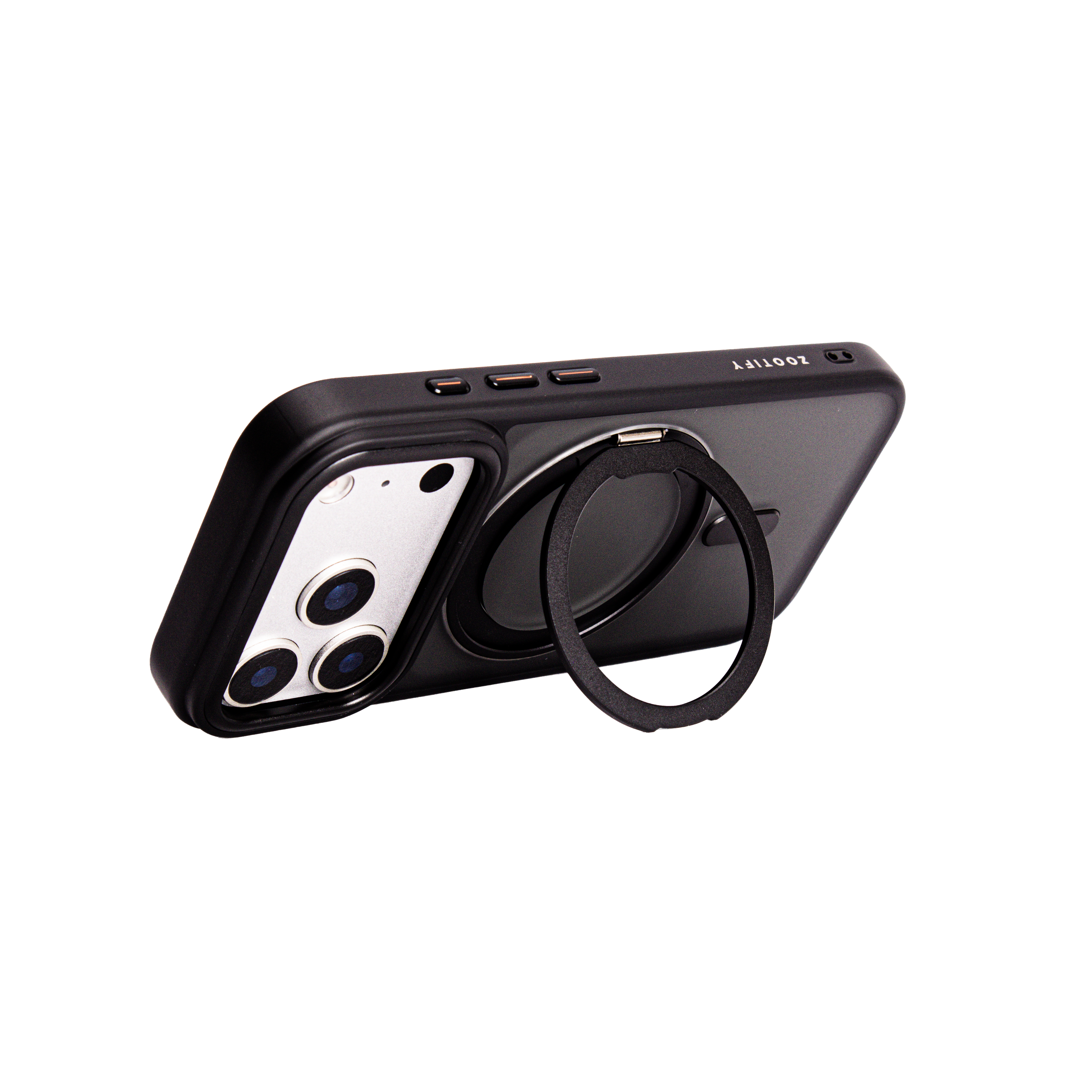Orbit Grip – Black O-Stand MagSafe case cover for iPhone 17 pro