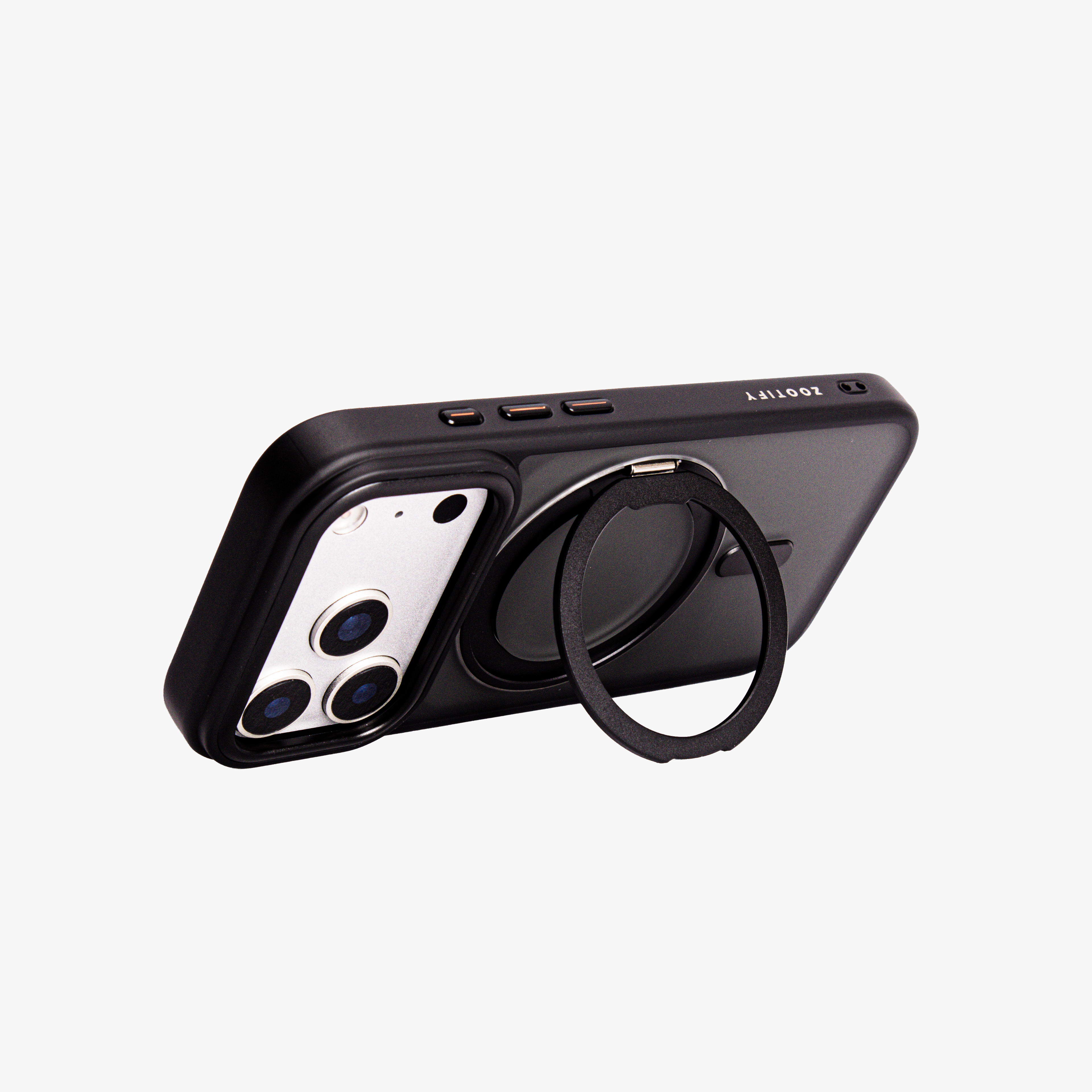 Orbit Grip – Black O-Stand MagSafe case cover for iPhone 17 pro