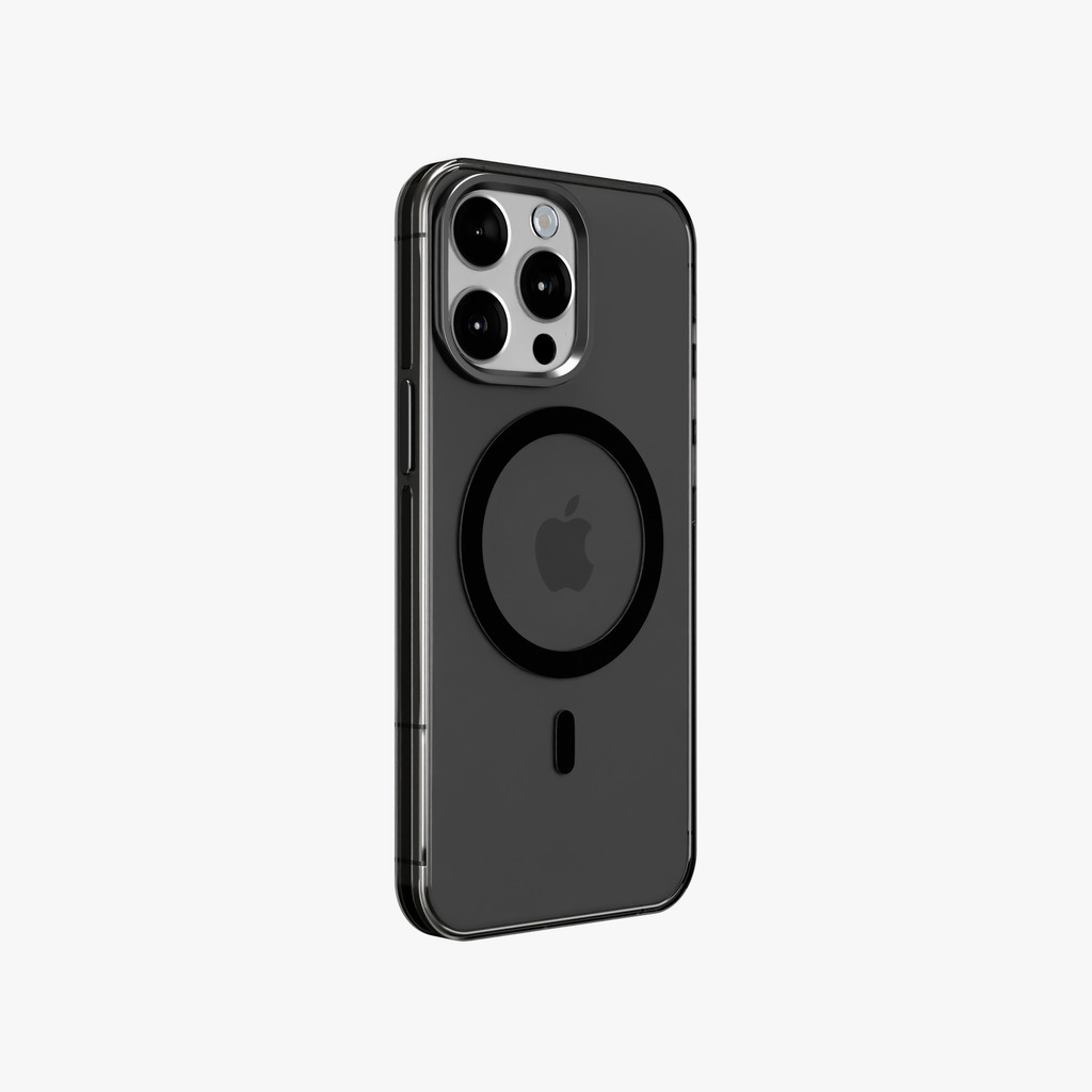 Ironclad Aura – Smoky Grey Magsafe Transparent Shield Case for iPhone 15 pro