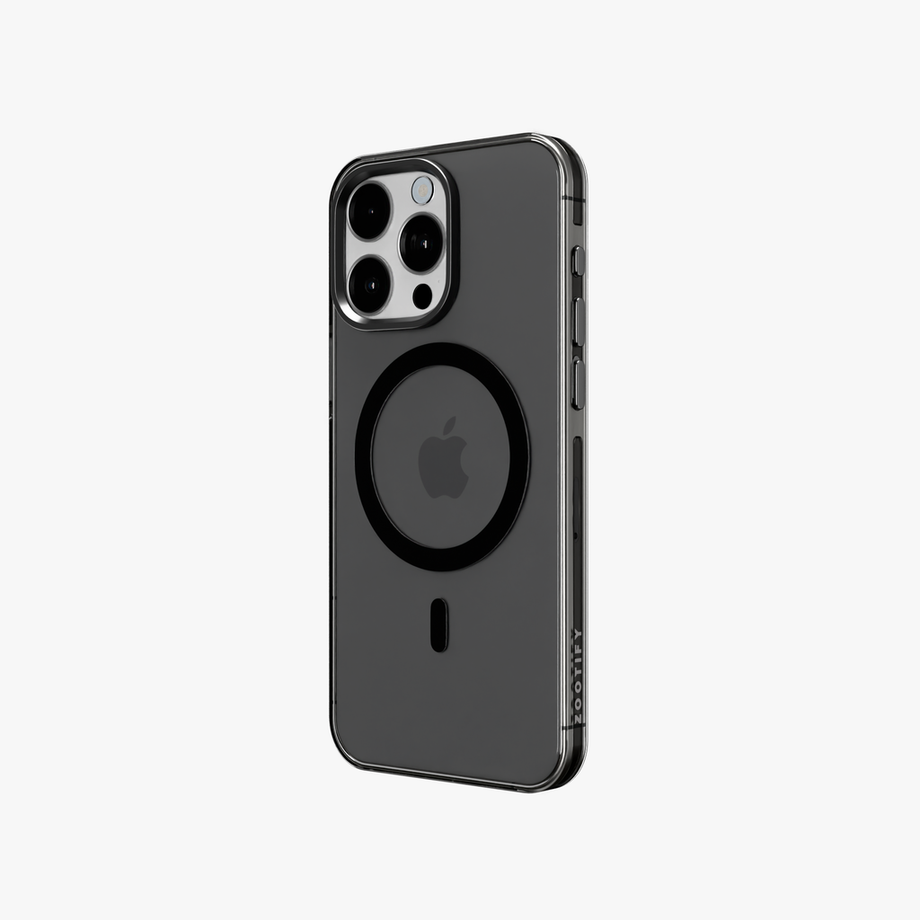Ironclad Aura – Smoky Grey Magsafe Transparent Shield Case for iPhone 15 pro