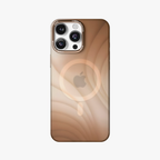 MeteorGlow – Brown Unique Frosted Finish MagSafe Case for iPhone 16 pro max