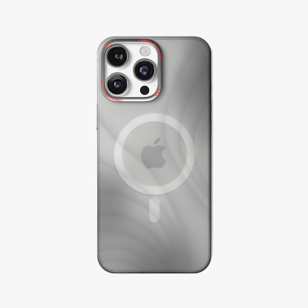 MeteorGlow – Titanium Grey Unique Frosted Finish MagSafe Case for iPhone 16 pro max