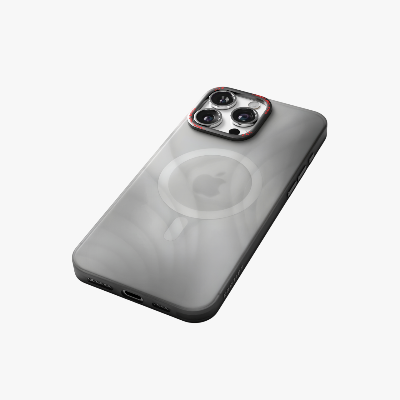 MeteorGlow – Titanium Grey Unique Frosted Finish MagSafe Case for iPhone 16 pro max