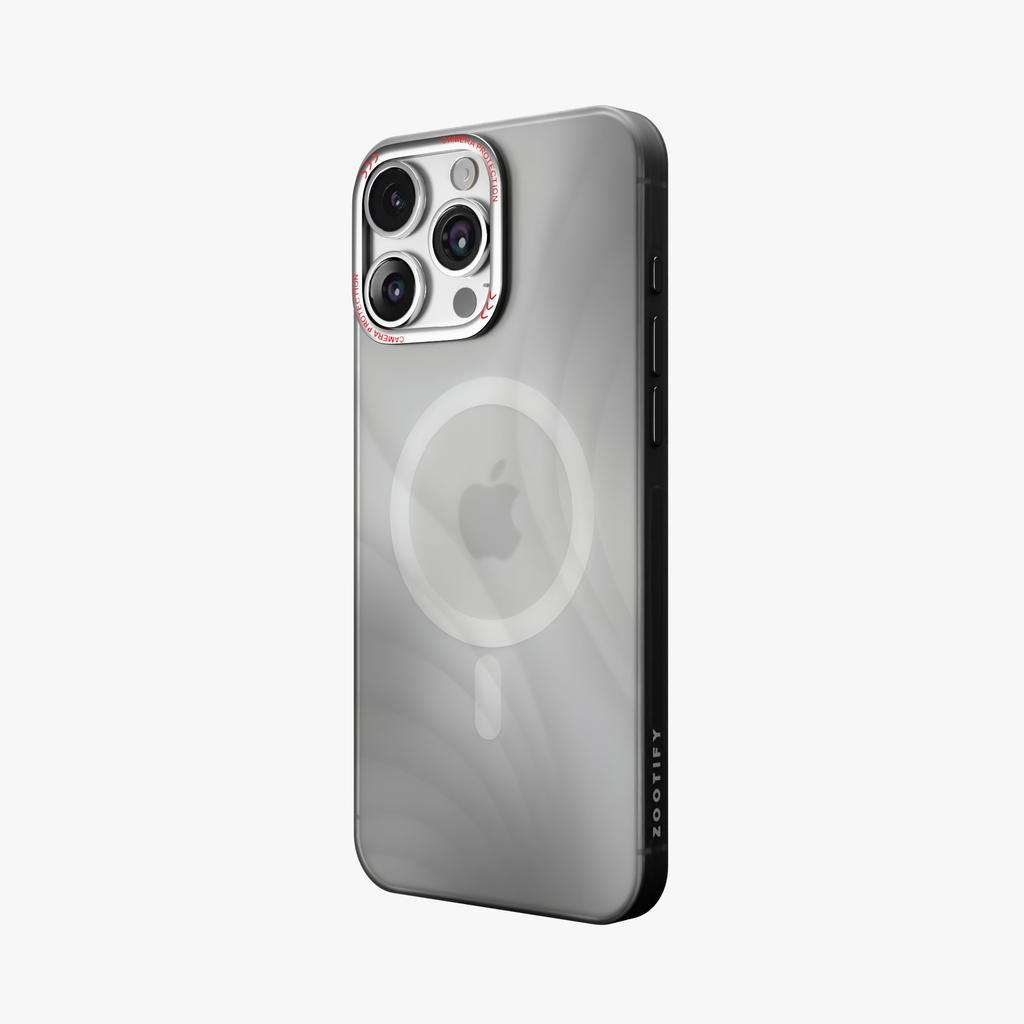 MeteorGlow – Titanium Grey Unique Frosted Finish MagSafe Case for iPhone 16 pro max