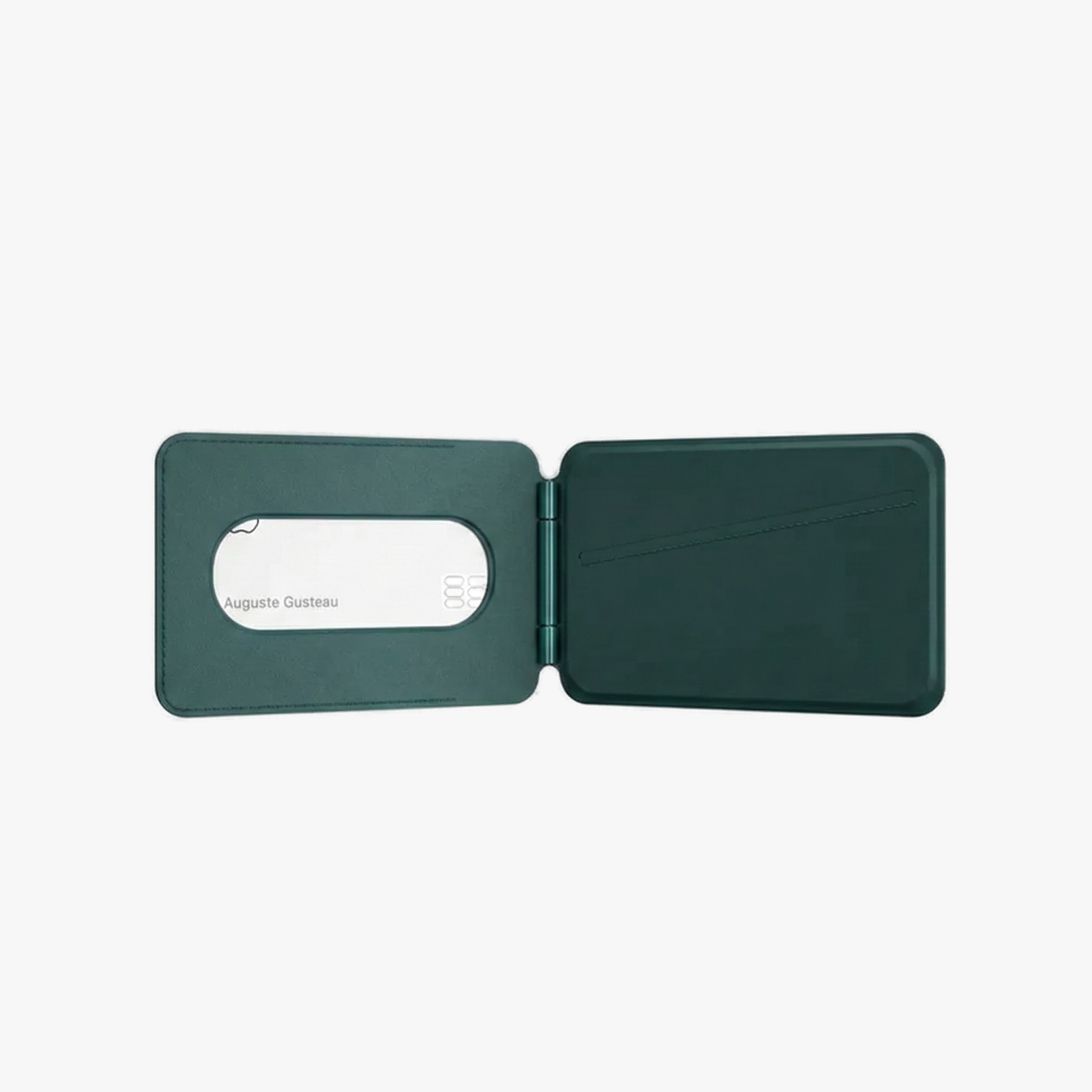 MagSafe Wallet – Olive Green Premium Leatherite Slim Card Holder with Stand