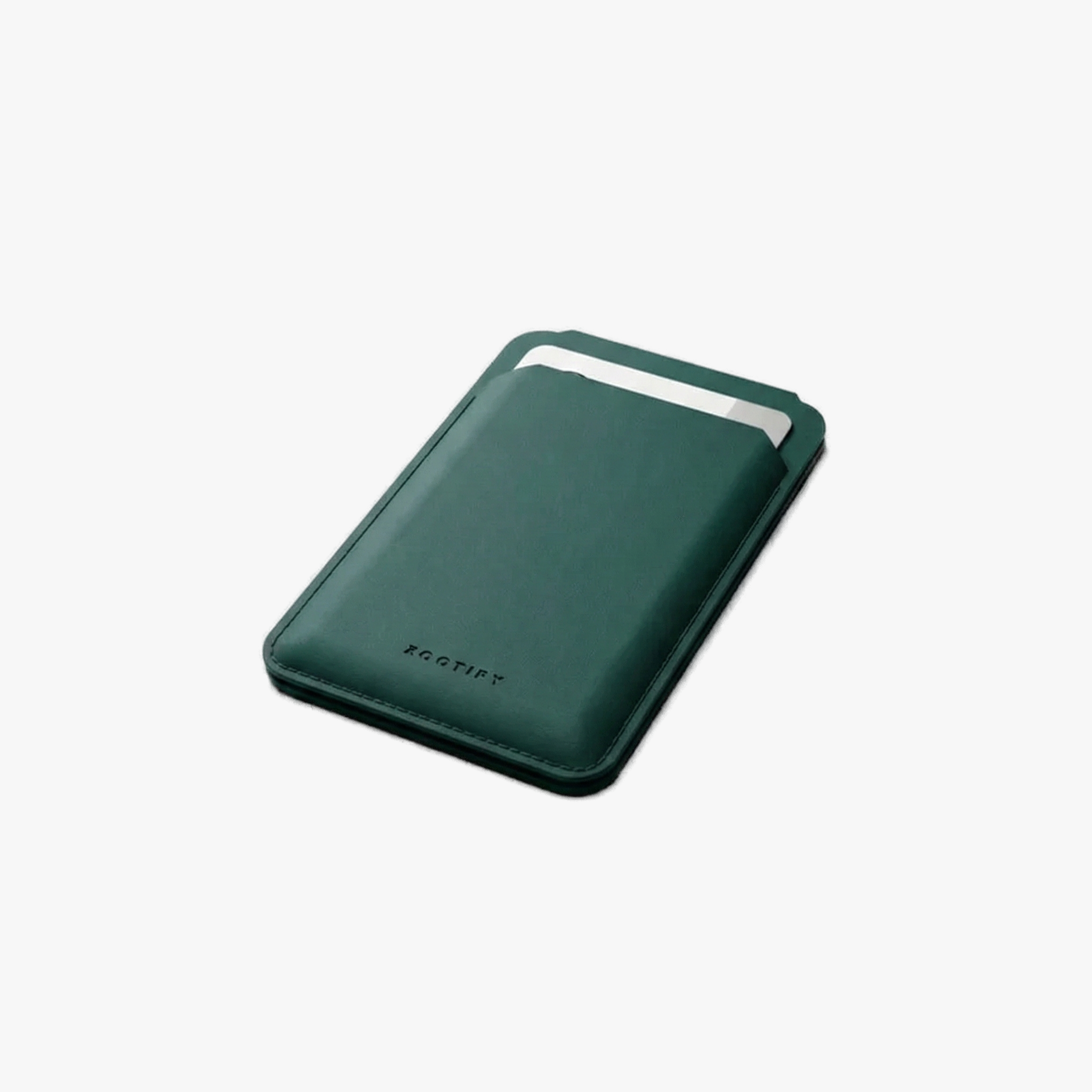 MagSafe Wallet – Olive Green Premium Leatherite Slim Card Holder with Stand