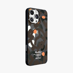 NeoWave – Black  Unique Double-layer Print Frosted MagSafe Phone Cover for iPhone 16 pro max