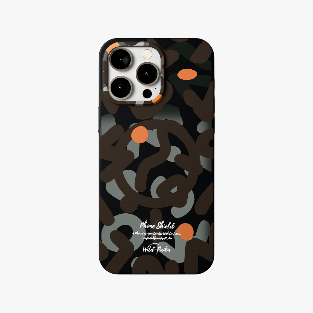 NeoWave – Unique Double-layer Print Frosted MagSafe Phone Cover for iPhone 15 pro max