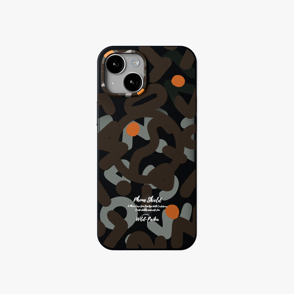NeoWave – Unique Double-layer Print Frosted MagSafe Phone Cover for iPhone 15