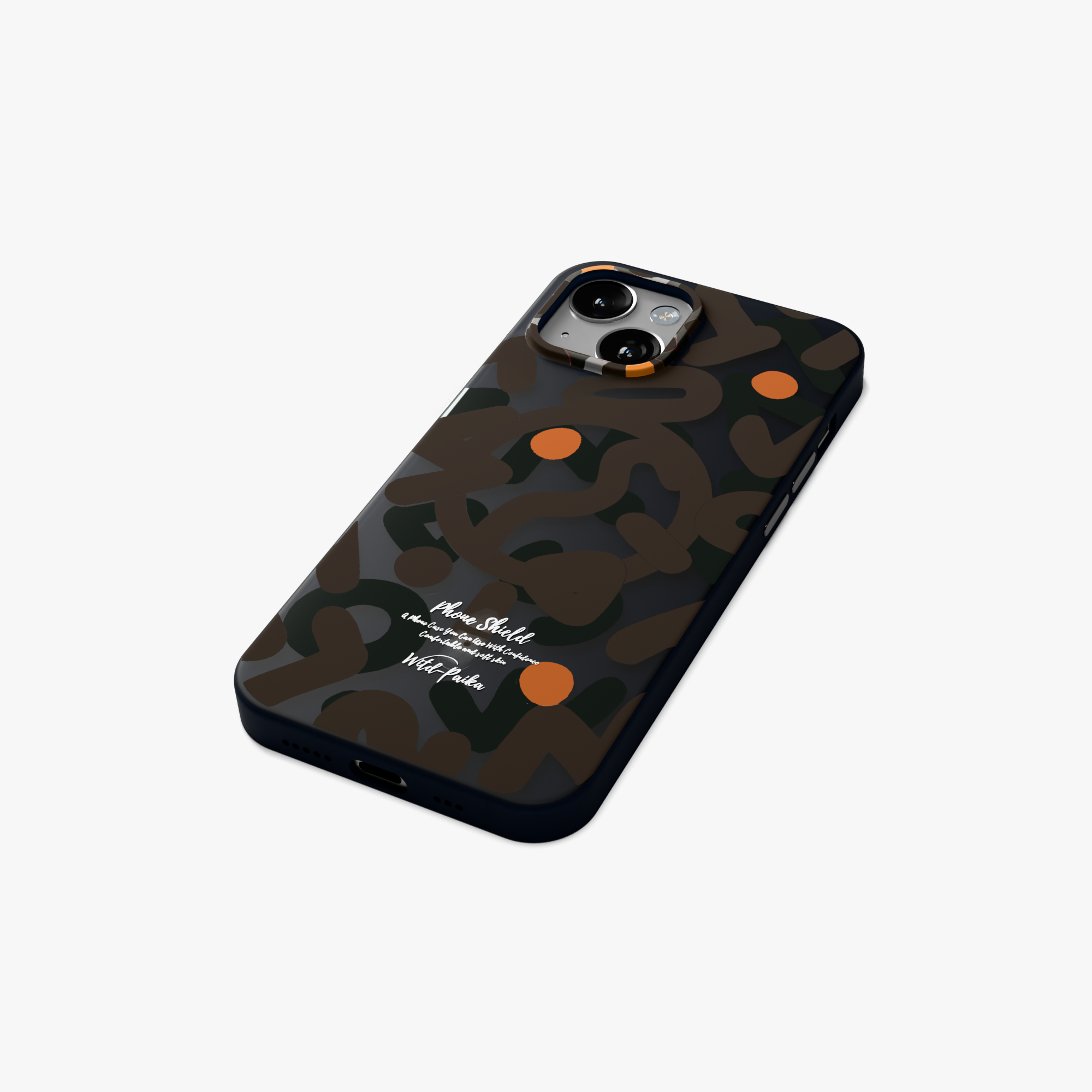 NeoWave – Unique Double-layer Print Frosted MagSafe Phone Cover for iPhone 15