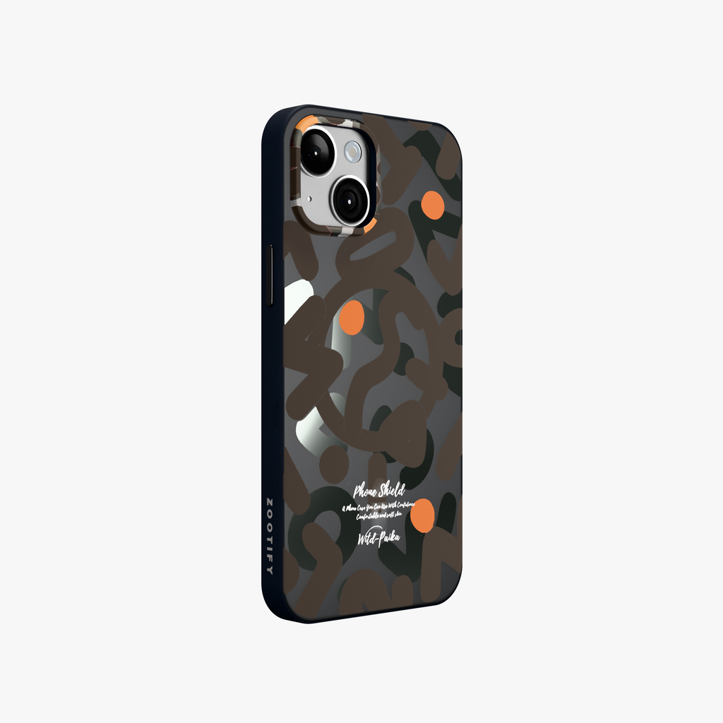 NeoWave – Unique Double-layer Print Frosted MagSafe Phone Cover for iPhone 15