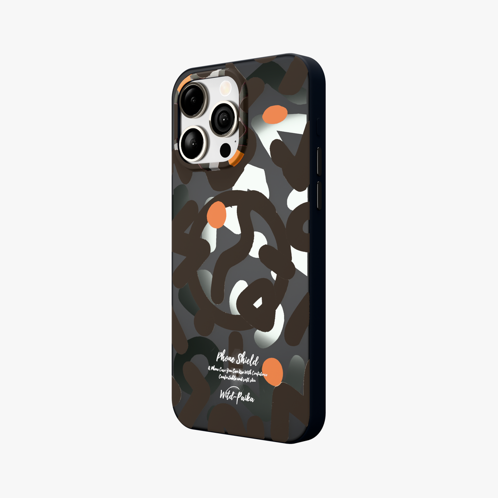 NeoWave – Unique Double-layer Print Frosted MagSafe Phone Cover for iPhone 15 pro max
