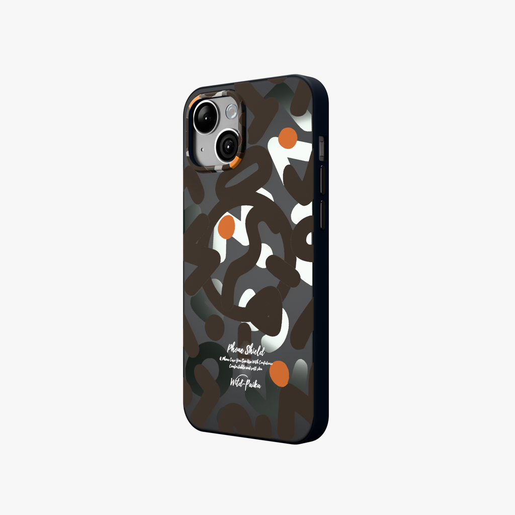 NeoWave – Unique Double-layer Print Frosted MagSafe Phone Cover for iPhone 15