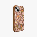 NeoWave – Brown Unique Double-layer Print Frosted MagSafe Phone Cover for iPhone 15