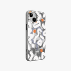NeoWave – Unique Double-layer Print Frosted MagSafe Phone Cover for iPhone 15