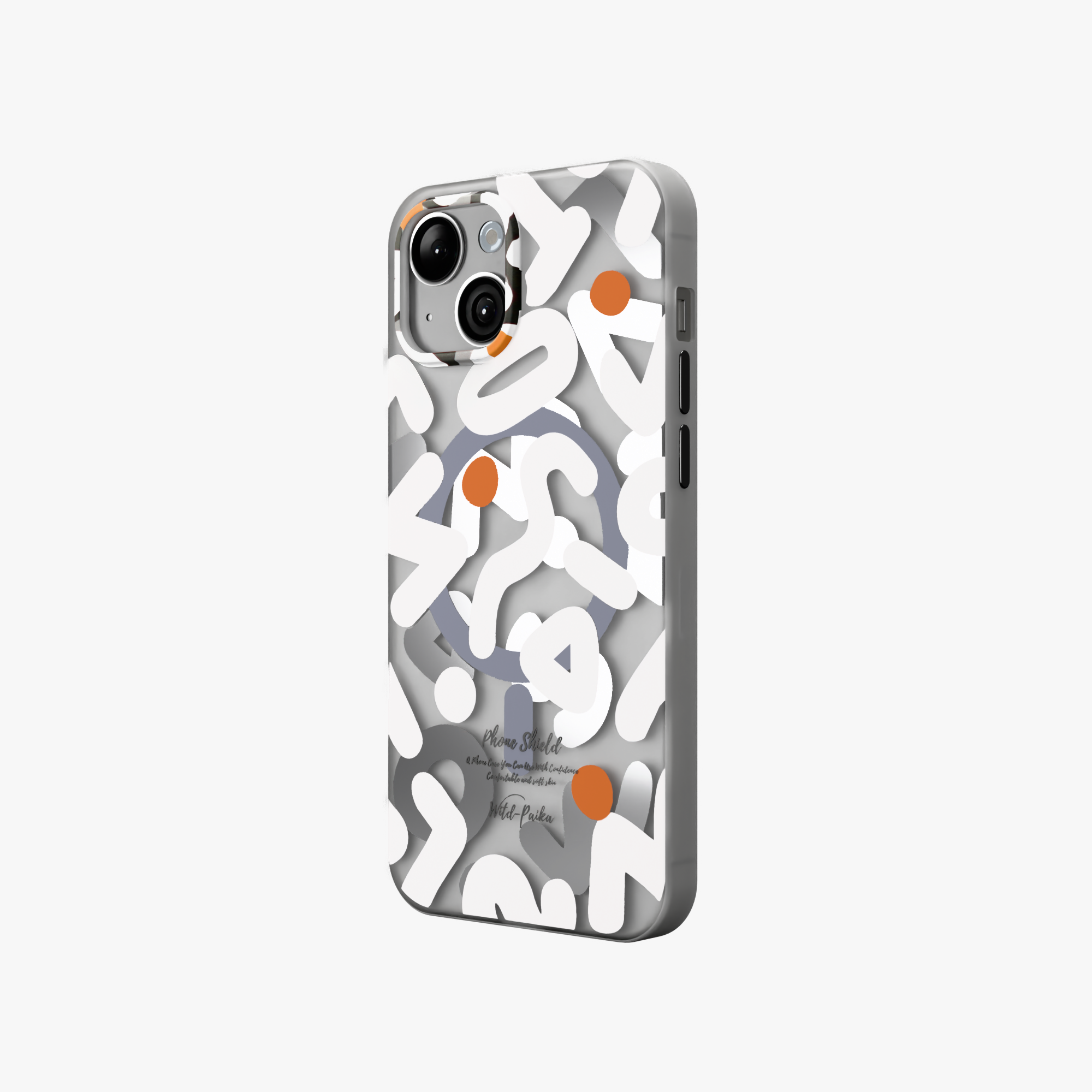 NeoWave – Unique Double-layer Print Frosted MagSafe Phone Cover for iPhone 15