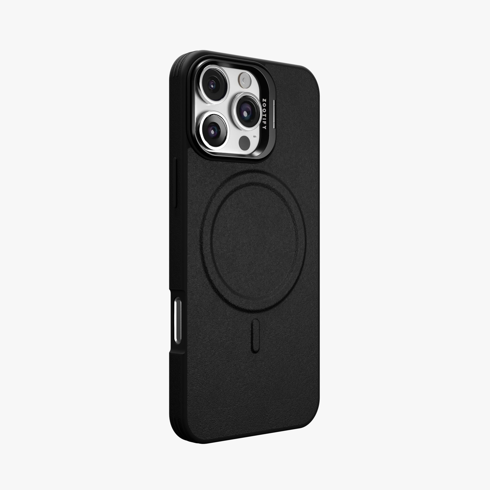 PrimoEdge – Black Luxe Leather design Magsafe case for iPhone 16 pro max