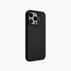 PrimoEdge – Black Luxe Leather design Magsafe case for iPhone 15 pro
