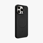 PrimoEdge – Black Luxe Leather design Magsafe case for iPhone 15 pro max