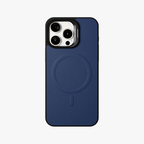 PrimoEdge – Blue Luxe Leather design Magsafe case for iPhone 15 pro max