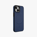 PrimoEdge – Blue Luxe Leather design Magsafe case for iPhone 15