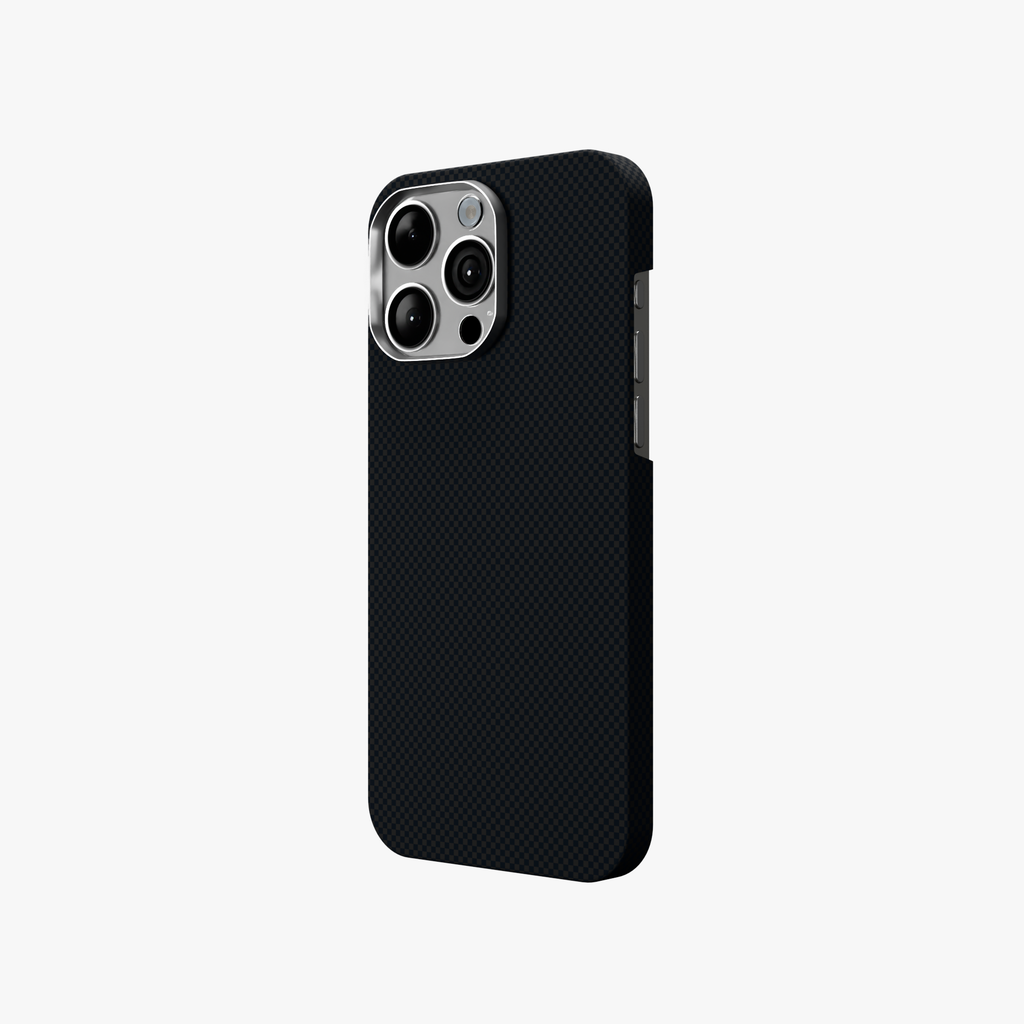 StealthForm –  Black Kevlar Shield MagSafe Case for iPhone 15 pro