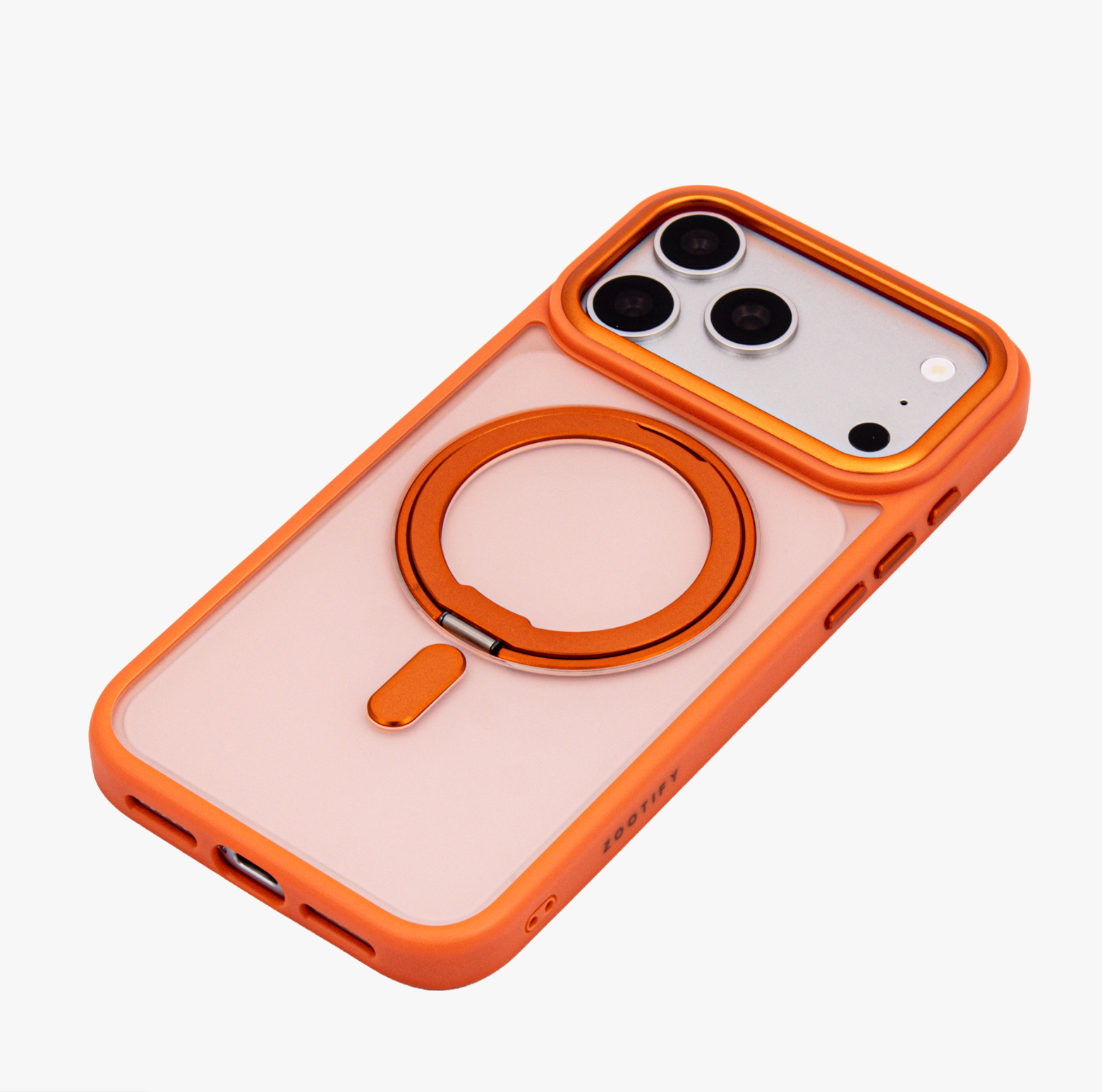 Orbit Grip – Orange O-Stand MagSafe case cover for iPhone 17 Pro Max