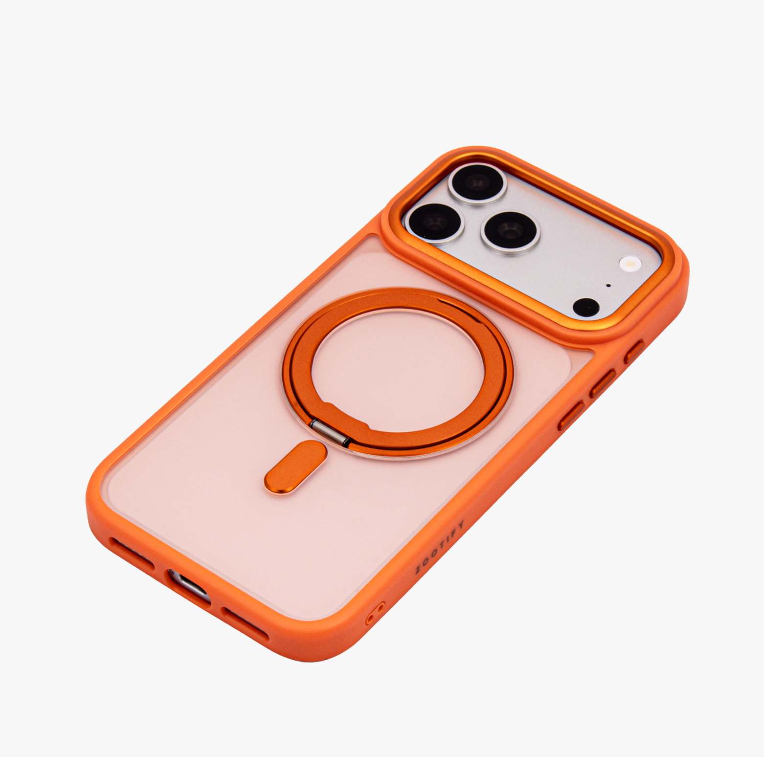 Orbit Grip – Orange O-Stand MagSafe case cover for iPhone 17 Pro Max