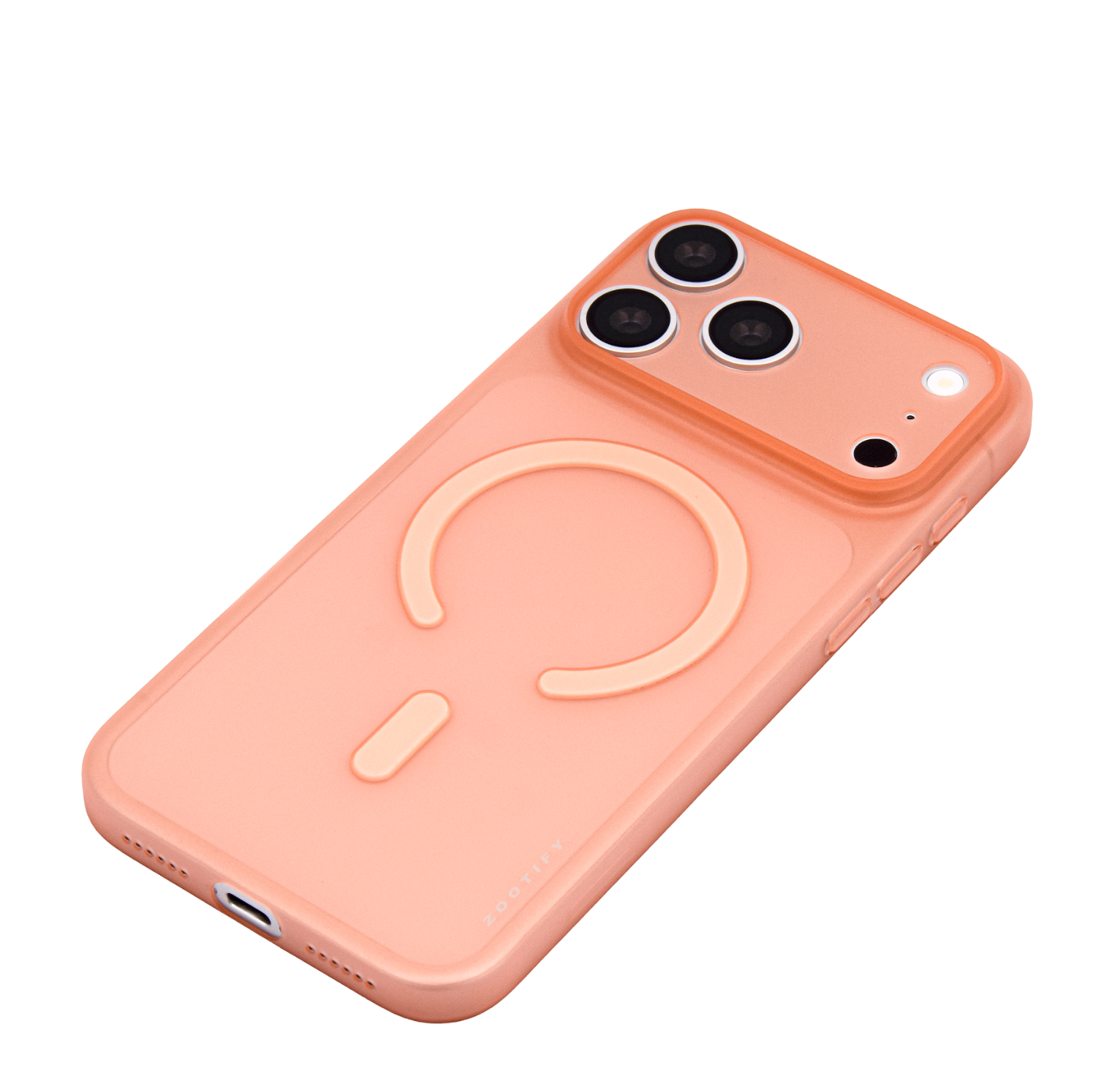 Textura – Orange PaperFeel MagSafe Case Cover for iPhone 17 Pro Max