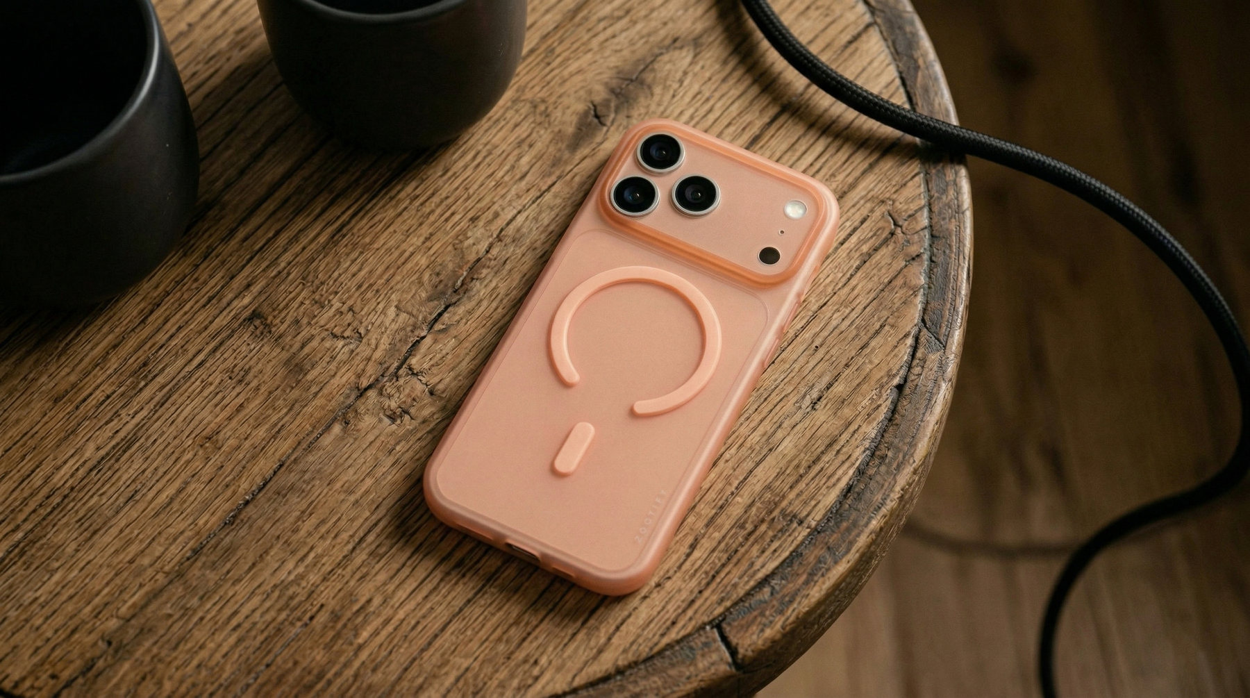 Textura – Orange PaperFeel MagSafe Case Cover for iPhone 17 Pro Max banner 1