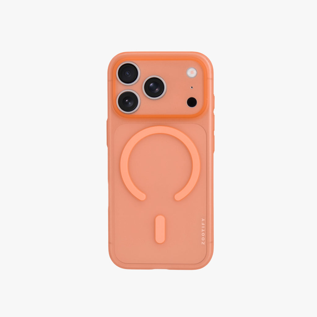 Textura – Orange PaperFeel MagSafe Case Cover for iPhone 17 pro