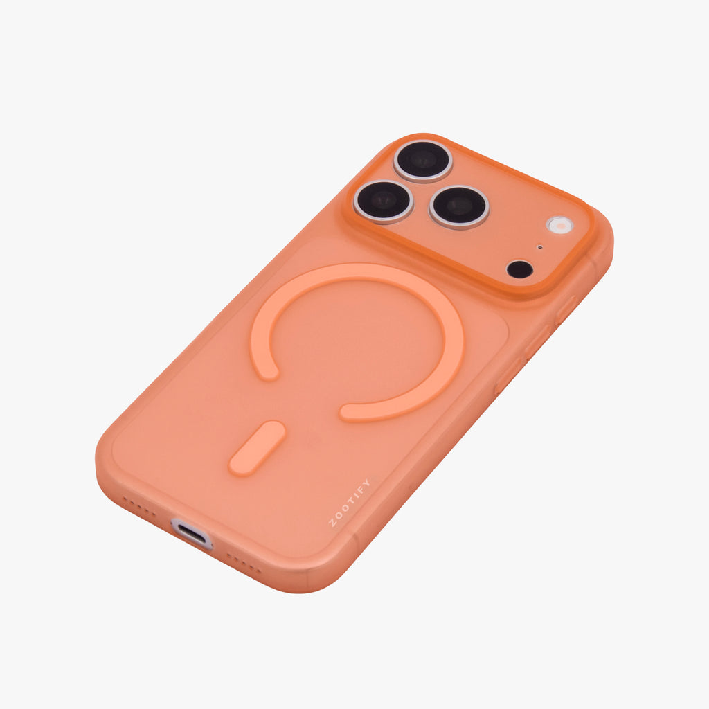 Textura – Orange PaperFeel MagSafe Case Cover for iPhone 17 pro