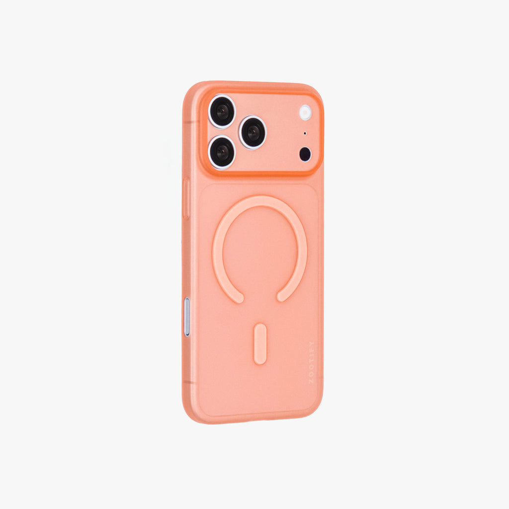 Textura – Orange PaperFeel MagSafe Case Cover for iPhone 17 Pro Max