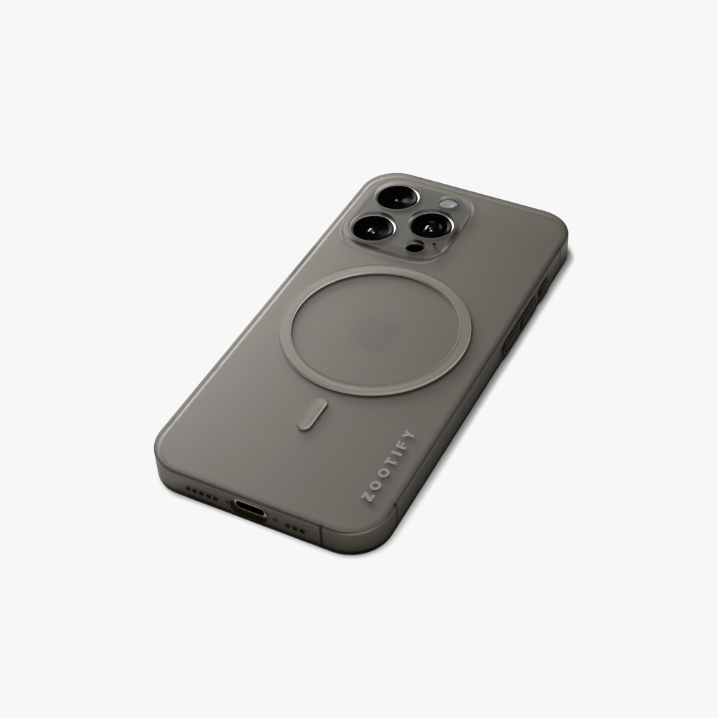 Textura –  Grey PaperFeel MagSafe Case for iPhone 15 pro