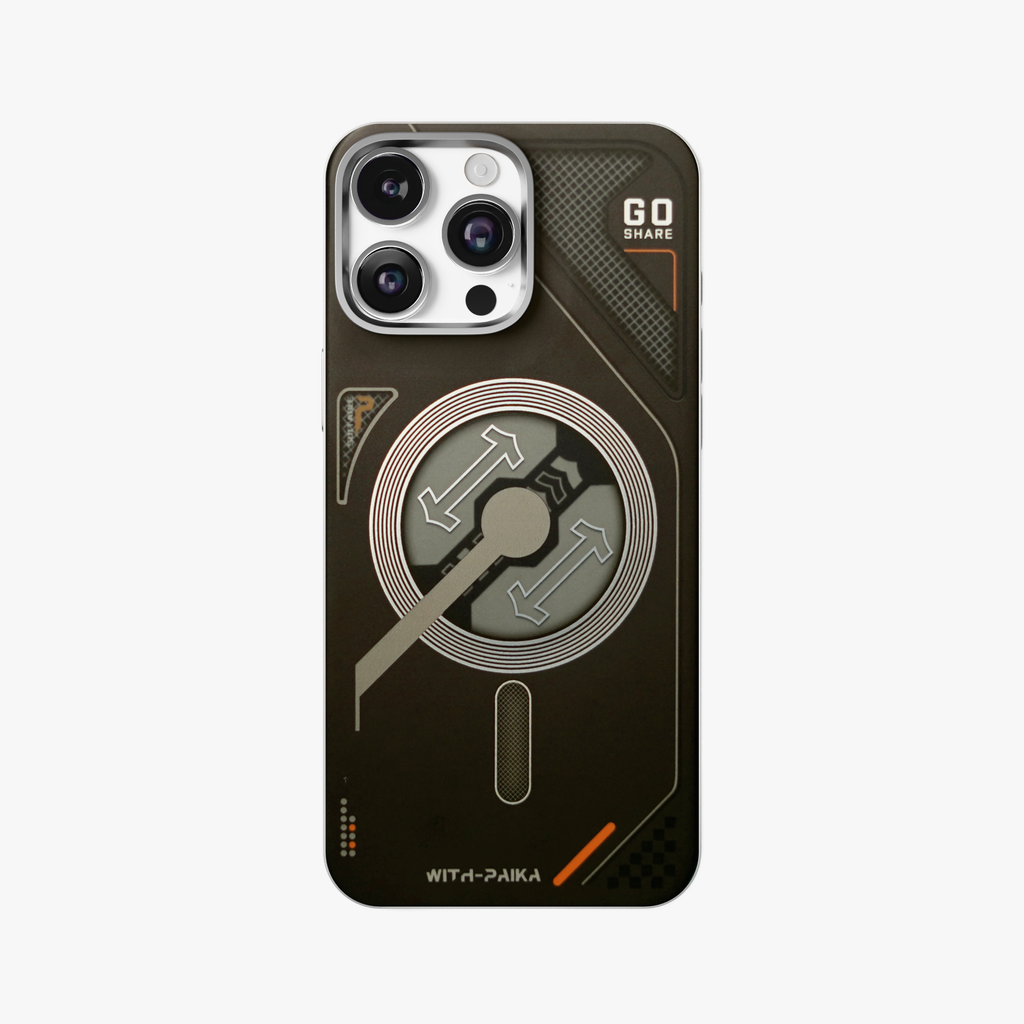 VectorEdge – Black Modern Aesthetics MagSafe case for iPhone 16 pro max