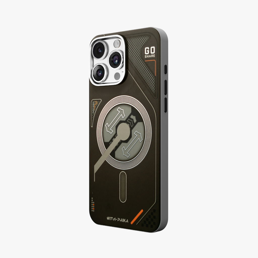 VectorEdge – Black Modern Aesthetics MagSafe case for iPhone 16 pro max