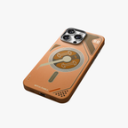 VectorEdge – Brown Modern Aesthetics MagSafe case for iPhone 16 pro max