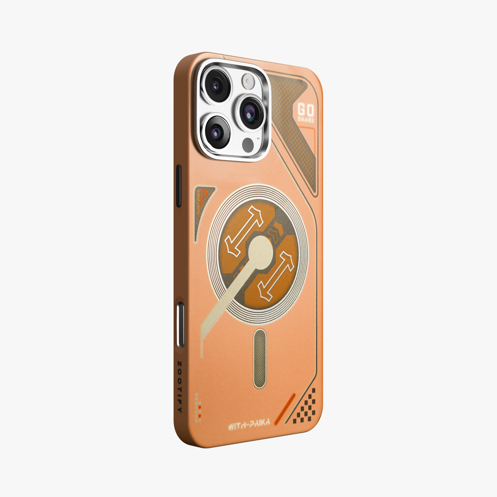 VectorEdge – Brown Modern Aesthetics MagSafe case for iPhone 16 pro max