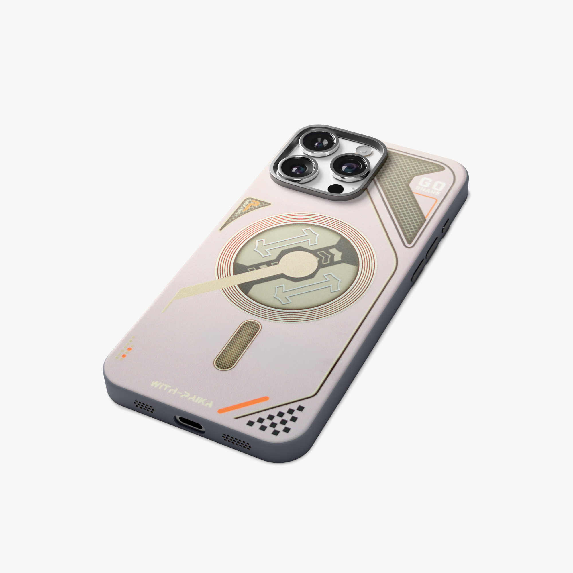 VectorEdge – Grey Modern Aesthetics Magsafe case for iPhone 16 pro max