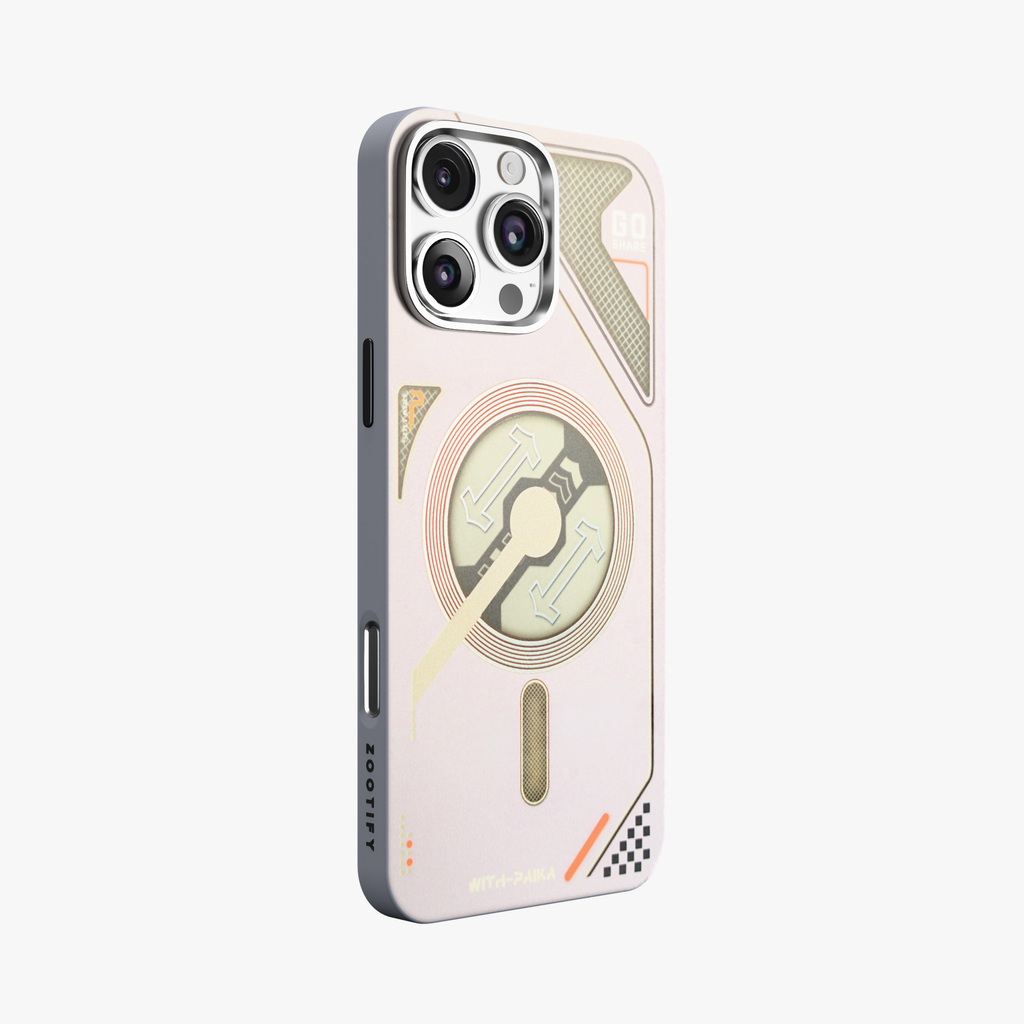 VectorEdge – Grey Modern Aesthetics MagSafe case for iPhone 16 pro max