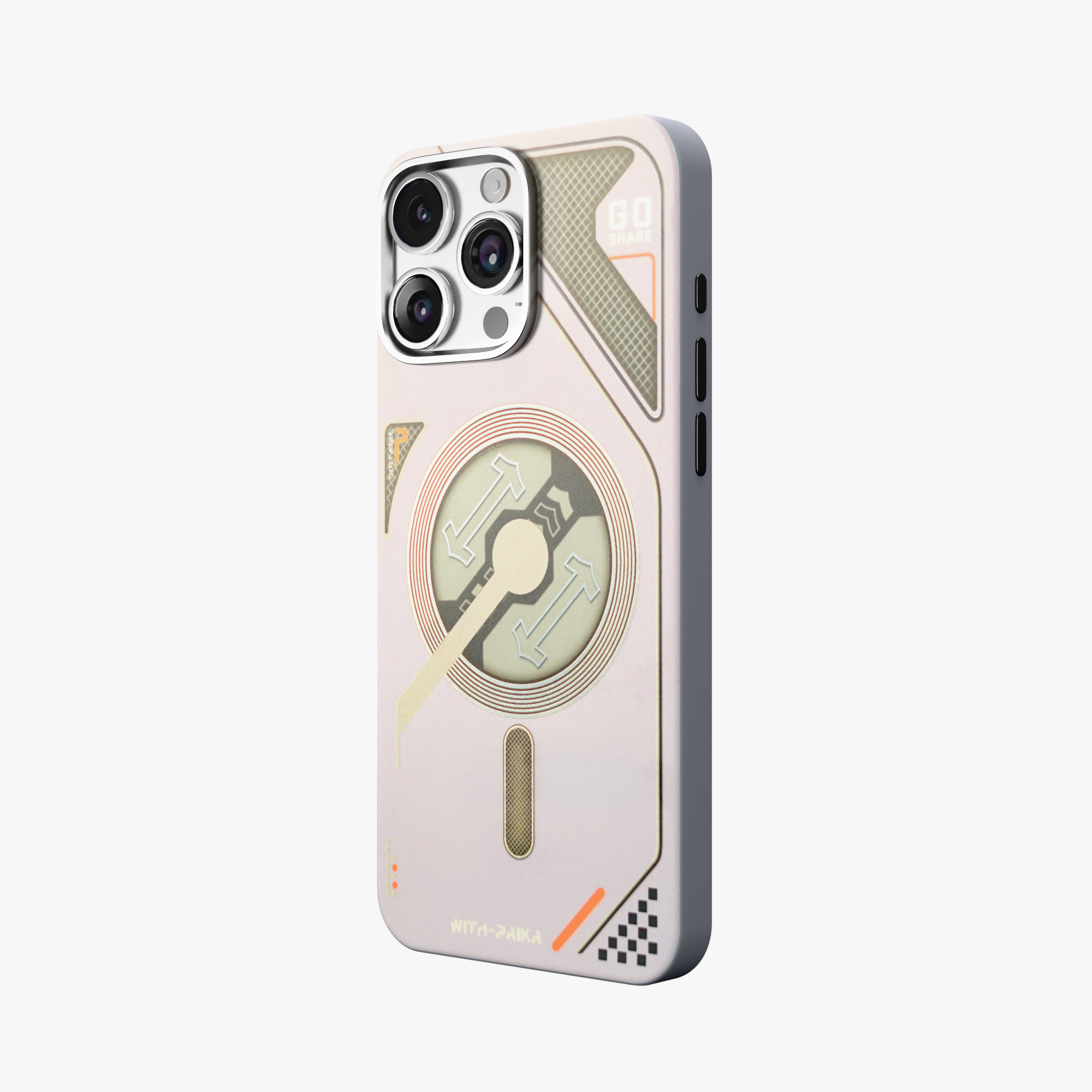 VectorEdge – Grey Modern Aesthetics Magsafe case for iPhone 16 pro max